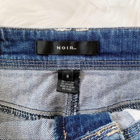 Noir Womens Denim Vintage Skirt size 6 - Picture 4 of 4